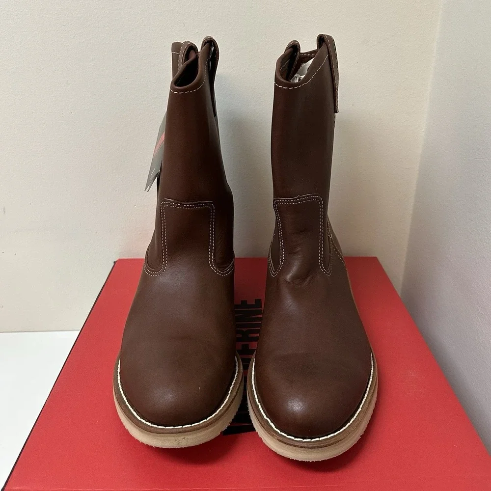 Wolverine 01916 Red Oak Wellington Leather Pull on Work Boots Men's Size 11 EE